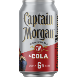 Photo of Captain Morgan Original Spiced Gold & Cola 6% Can
