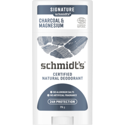 Photo of Schmidt's Deodorant Stick Charcoal Magnesium Certified Natural Deodorant 75g
