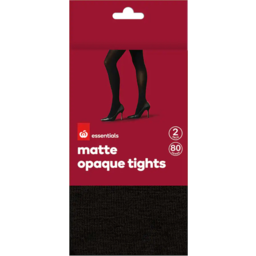 Photo of Essentials Tights Tall Opaque 80 Denier Black 2 Pack