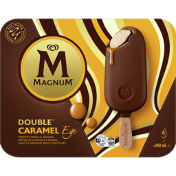 Photo of Streets Magnum Double Caramel Ego Ice Creams 4 Pack 340ml
