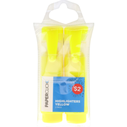 Photo of Paperclick Hightlighter Yellow 2 Pack