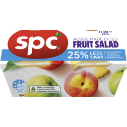 Photo of Spc Aussie Made Diced Fruit Salad 4 Pack X 120g