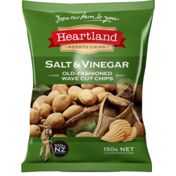 Photo of Heartland Potato Chips Salt & Vinegar 150g