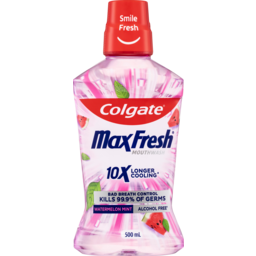 Photo of Colgate Max Fresh Alcohol Free Watermelon Mint Mouthwash 500ml