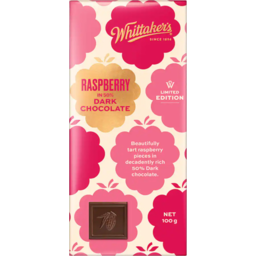 Photo of Whittaker's Chocolate Artisan Collection Raspberry Dark Chocolate