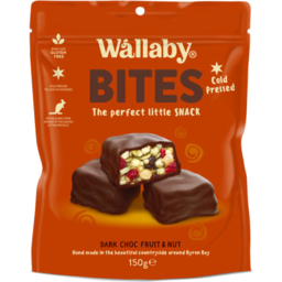 Photo of Wallaby Dark Chocolate Fruit & Nut Bites 150g
