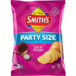 Photo of Smiths Salt & Vinegar Crinkle Cut Chips Party Size 380g