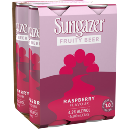 Photo of Sungazer Fruity Beer Raspberry Cans