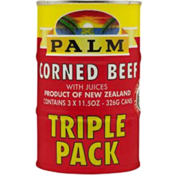 Photo of Palm Corned Beef With Juices Triple Pack