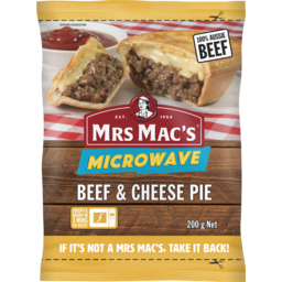 Photo of Mrs Mac's Microwave Beef & Cheese Pie