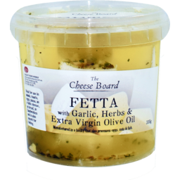 Photo of The Cheese Board Danish Fetta Garlic Herb Olive Oil