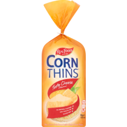 Photo of Real Foods Corn Thins Tasty Cheese Flavour