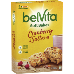Photo of Belvita Soft Bakes Cranberry & Sultana Biscuits 4.0x200g