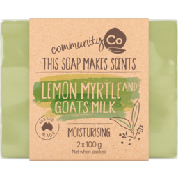 Photo of Community Co Lemon Myrtle & Goats Milk Soap 2x100g
