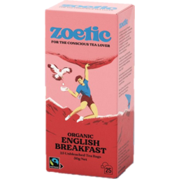 Photo of Zoetic Organic English Breakfast Tea Bags 25 Pack 50g