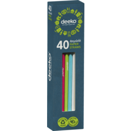 Photo of Deeko Paper Straws 40 Pack
