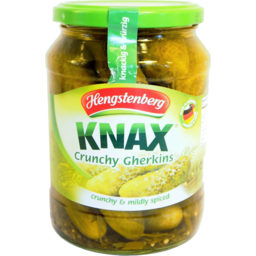 Photo of Hengstenberg Knax Crunchy Gherkins Cruncy & Mildly Spiced