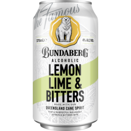 Photo of Bundaberg Alcoholic Lemon Lime Bitters 4% 375ml