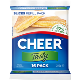 Photo of Cheer Tasty Cheese Slices 16 Pack 250g