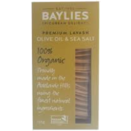 Photo of Baylies Organic Lavash Olive Oil & Sea Salt 135g