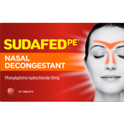 Photo of Sudafed Pe Nasal Decongestant Tablets 10 Pack