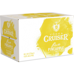 Photo of Vodka Cruiser Pure Pineapple 4.6% 6 X 4 X 275ml Bottle 275ml