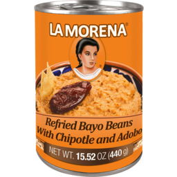 Photo of La Morena Refried Bayo Beans With Chilpotle And Adobo 440g