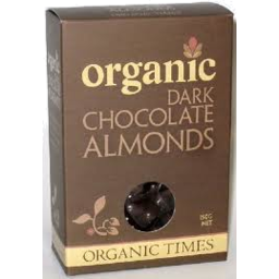 Photo of Organic Times Dark Choc Almonds 150g