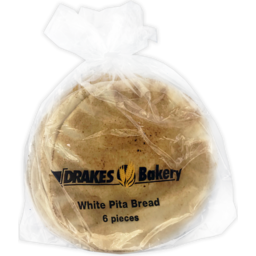 Photo of Drakes Bakery White Pita Bread 6 Pack