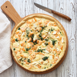 Photo of Salmon and Brie Quiche - Small (Cooked)