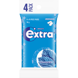 Photo of Extra Peppermint Sugar Free Chewing Gum 4 X 10 Piece