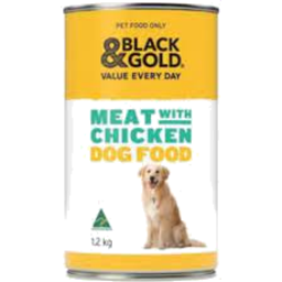 Photo of Black & Gold Dogfood Meat With Chicken