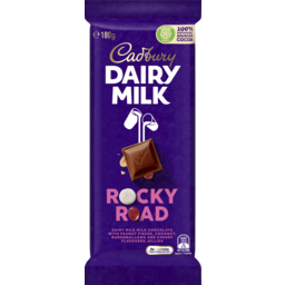 Photo of Cadbury Dairy Milk Rocky Road Milk Chocolate Block 180g