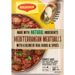Photo of Maggi Mediterranean Meatballs Recipe Base 38g X 15 38g