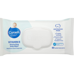 Photo of Curash Vitamin E Baby Wipes 80 Pack 
