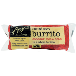 Photo of Amy's Kitchen Mexican Burrito Cheddar, Rice & Bean 156gm