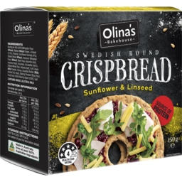 Photo of Olina's Bakehouse Swedish Round Crispbread Sunflower & Linseed