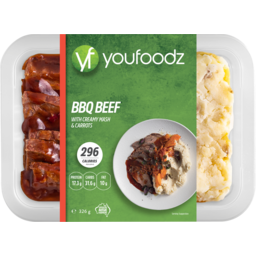Photo of Youfoodz BBQ Beef With Creamy Mash & Carrots 326g 325g