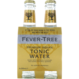 Photo of Fever-Tree Indian Tonic Water Bottles - 4 X 200ml
