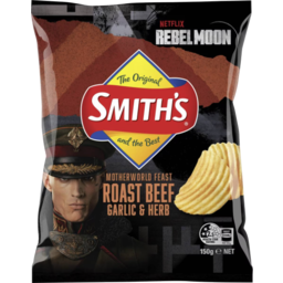Photo of Smith's Chips Roast Beef, Garlic & Herb 150gm