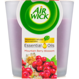 Photo of Air Wick Airwick Essential Oils Candle Mountain Berry Blossom 105g