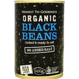 Photo of Honest To Goodness Organic Black Beans 400gm