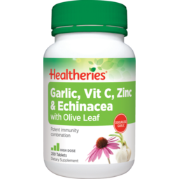 Photo of Healtheries Garlic, Vitamin C, Echinacea & Zinc 200 Pack