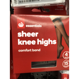 Photo of Essential Knee-High Sock Black 4 Pack