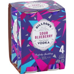 Photo of Billson's Vodka With Sour Blueberry 4 X 4x355ml