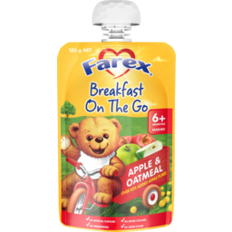 Photo of Farex Breakfast On The Go Apple & Oatmeal 6+ Months 120gm