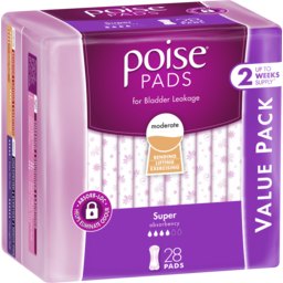 Photo of Poise Pads Super 28's