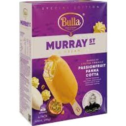 Photo of Bulla Ice Cream Murray Street Passionfruit Panna 4s