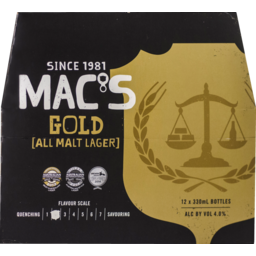 Photo of Mac's Gold 330ml Bottles 12 Pack