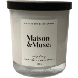 Photo of Maison & Muse Candle Blackberry & French Vanilla 350G